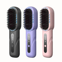 Portable Wireless Rechargeable Hair Straightener Comb